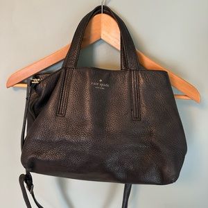 Kate Spade Black Leather Handbag/Purse